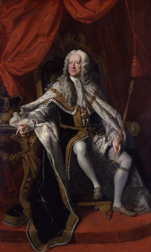 George II King of England 1744  	by Thomas Hudson 1701-1779  	National Portrait Gallery London  NPG670